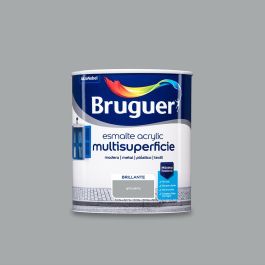 Bruguer Esmalte Acrílico Multisuperficie Gris Perla Brillante 750 ml Interior/Exterior Precio: 21.6900002. SKU: S7902830