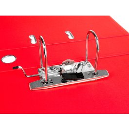 Liderpapel Archivador Folio 2 Anillas Mecanismo Palanca 75mm Rojo