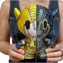Bizak Peluche Transformers Bumblebee 18 cm - Licencia Oficial