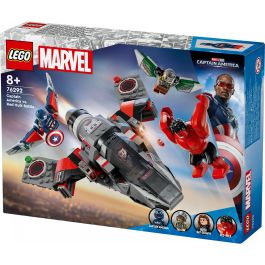 LEGO 76292 Marvel Capitán América vs Hulk Rojo Avión de Combate para Construir