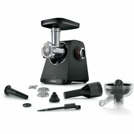 Bosch MFWS430B Picadora de Carne Serie 4, 3 Rejillas de Trituración, Marcha Atrás, Negra