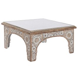 Mesa Centro Indio DKD Home Decor Natural Blanco 81 x 45 x 81 cm