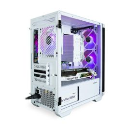 Zalman M4 WHITE Carcasa Mini Tower PC Negro/Blanco, Compatible Micro-ATX/Mini-ITX con Ventana Lateral y Panel Vidrio Templado