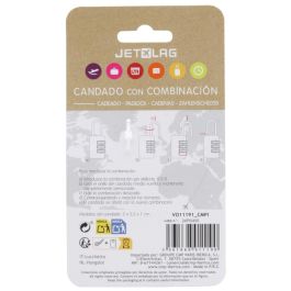 Jet Lag Candado Con Combinación de 3 Ruedas para Maletas y Taquillas