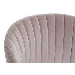 DKD Home Decor Silla Rosa Palo Dorado 53 x 73 x 58 cm (2 Unidades)