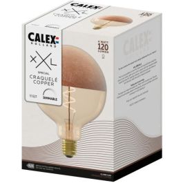 Bombilla LED E27 - CALEX - ESPECIALES XXL G125 - Filamento espiral simple - 4 W - 120 lm - 1800 K - Cobre