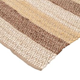 Alfombra Rayas Natural Algodón 160 X 230 cm