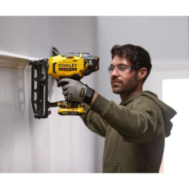 Stanley Fatmax SFMCN616D2K-QW Clavadora de Acabado Inalámbrica 18V con 2 Baterías de 2Ah y Cargador, para Clavos de 25-64mm