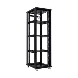 MicroConnect Armario rack de 19" 42HU, Ancho 600mm, Fondo 600mm, Negro - Chapa de acero con puerta de cristal templado