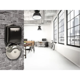 Scs Sentinel Carillón electromecánico con cable SCB RetroBell Diseño Industrial 12V 80 dB