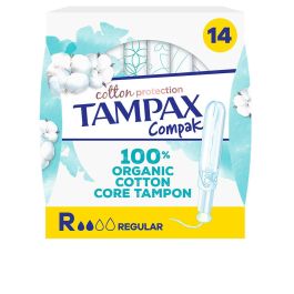 Tampax Algodón 100% Orgánico Regular Tampones con aplicador de punta suavizada y MotionFit 14 unidades Precio: 4.94999989. SKU: B1AMHGNWHW