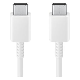 Samsung EP-DX310JWEGEU Cargador Carga y Transmisión de Datos Rápida 60W USB-C Doble 1.8m Blanco