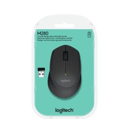 Logitech M280 Ratón Inalámbrico RF Negro para PC, Diseño Ergonómico Asimétrico, Rueda Ancha, Batería 18 Meses Logitech M280 Ratón Inalámbrico RF Negro para PC, Diseño Ergonómico Asimétrico, Rueda Ancha, Batería 18 Meses