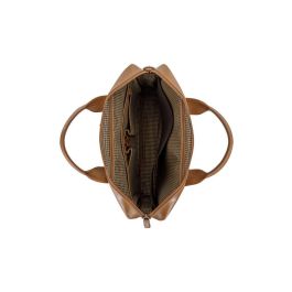dbramante1928 Amalienborg 15" Tan (2nd Gen) - Bolso Bandolera de Piel Genuina para Portátil MacBook/PC con Bolsillos Organizadores