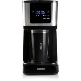 Domo DO733K Cafetera de filtro 900W, 4-10 tazas, Pantalla LCD, 3 intensidades, Negra
