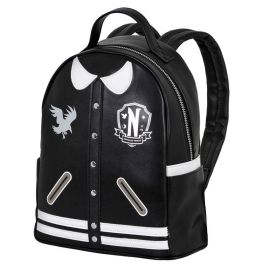 Wednesday Miércoles Mochila Casual Varsity Negro 6L Urbana con Compartimento y Bolsillos Laterales Precio: 40.49999954. SKU: B14D2R2SR2
