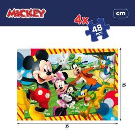 Set de 4 Puzzles Mickey Mouse 35 x 1,5 x 25 cm 48 Piezas (6 Unidades) Set de 4 Puzzles Mickey Mouse 35 x 1,5 x 25 cm 48 Piezas (6 Unidades)