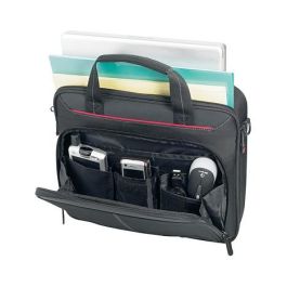 Targus Maletín para portátil Clamshell de 16 Pulgadas Negro Funda de Transporte de Poliéster con Compartimento Acolchado y Correa de Hombro