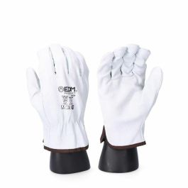 Guantes de Trabajo EDM Blanco Piel de vaca Transportes
