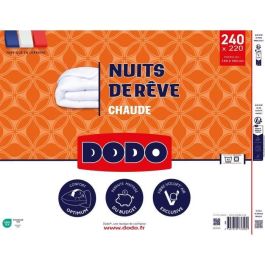 DODO - Edredón extra cálido - NUITS DE REVE - 220 x 240 cm - 400gr/m² - Blanco DODO - Edredón extra cálido - NUITS DE REVE - 220 x 240 cm - 400gr/m² - Blanco