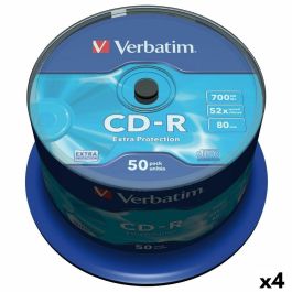 CD-R Verbatim Extra Protection 700 MB 52x 50 Piezas (4 Unidades) CD-R Verbatim Extra Protection 700 MB 52x 50 Piezas (4 Unidades) Precio: 95.5000002. SKU: B1C6MMDWLJ