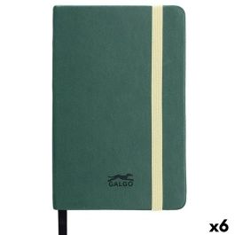 Cuaderno de Notas Galgo Verde oscuro A6 (6 Unidades) Precio: 20.50000029. SKU: B1D76KGLY8