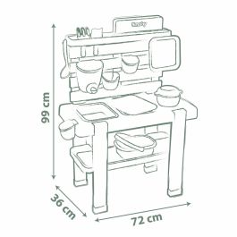 Smoby SMO840208 Cocina de Barro Mud Kitchen Life con Temática de Hogar
