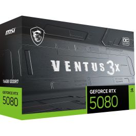 Tarjeta Gráfica MSI RTX 5080 16G VENTUS 3X OC 16 GB GEFORCE RTX 5080 GDDR6X GDDR7
