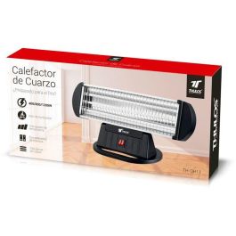 Thulos TH-QH11 Estufa Eléctrica de Cuarzo 400W 800W 1200W con Seguridad Antivuelco y 3 Posiciones de Calor