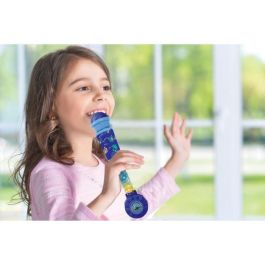 Lexibook Micrófono iluminado Stitch, altavoz (entrada auxiliar), melodías y efectos de sonido - LEXMIC90D