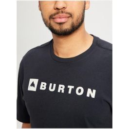 Camiseta de Manga Corta Hombre Burton Horizontal Mountain Negro 13-14 Años