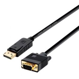 Aisens Cable Conversor DisplayPort a VGA DP-M - VGA-M, 2.0M, Negro, Compatible con DisplayPort 1.2a, Resolución hasta 1920x1200@60Hz