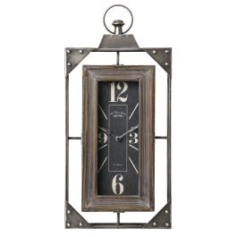 Reloj Pared Loft DKD Home Decor Gris 6.5 x 61 x 29 cm