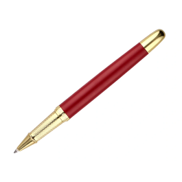 Belius Bolígrafo y Estuche Soirée Art Deco Granate y Dorado Tinta Azul Caja de Diseño