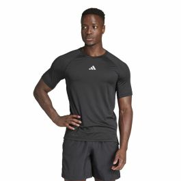 Camiseta de Manga Corta Hombre Adidas Essentials Gym+ Negro
