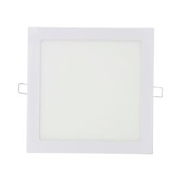 Downlight led empotrable cuadrado 20 W luz día 4000 k 1500 lm color blanco 22 x 22 cm