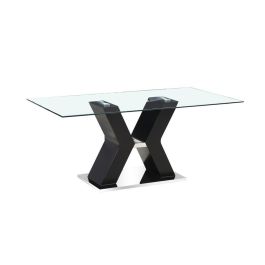 Mesa Comedor Moderno DKD Home Decor Negro 90 x 76 x 180 cm