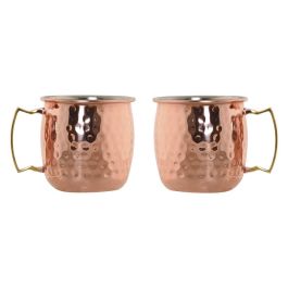 Mug Loft DKD Home Decor Cobrizo Dorado 9.5 x 9 x 12 cm Set de 2 Precio: 13.50000025. SKU: B1GSA8MHQS