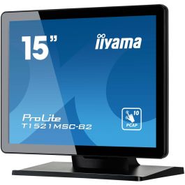 Iiyama Monitor Táctil 15" T1521MSC-B2, 1024x768, 10 Puntos Táctiles, Altavoces, VGA, HDMI, USB, Negro
