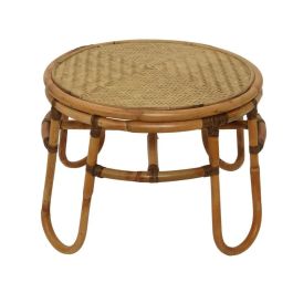 DKD Home Decor Mesita Auxiliar Balinesa de Ratan y Bambu. Mesa de Noche/Centro Decorativa para Salón. Color Natural. Dimensiones 60x60x42 cm Precio: 99.99000044. SKU: S3023099