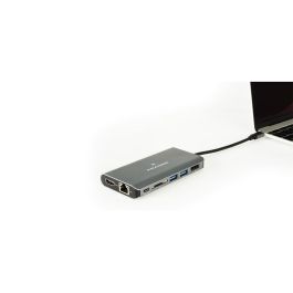 Hub USB Kramer Electronics KDock-3 Plateado Gris Hub USB Kramer Electronics KDock-3 Plateado Gris