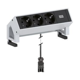 Bachmann DESK2 Regleta 3 Enchufes Type F 16A 230V 4 Módulos Negro Aluminio Acero Inoxidable Precio: 120.0925. SKU: B1D39GHEXD