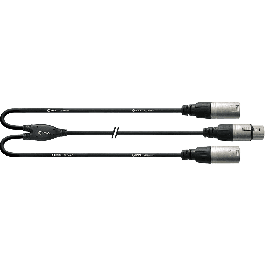 Cordial Cable Y XLR Hembra/2 XLR Macho, 30 cm Cordial Cable Y XLR Hembra/2 XLR Macho, 30 cm