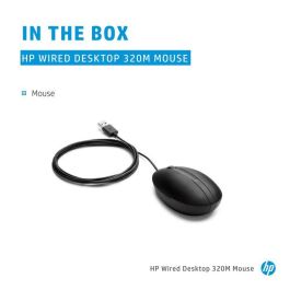 HP 320M Ratón con Cable USB para Escritorio - Cómodo y Fiable para Productividad