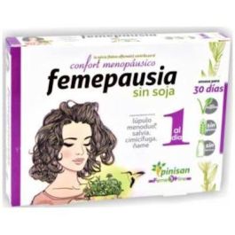 PINISAN Femepausia 30 Cap. Cimicífuga Lúpulo Ñame para Menopausia Sofocos Irritabilidad Vegano Sin Gluten Lactosa Precio: 18.49999976. SKU: B1GM5EY5GE