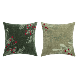 DKD Home Decor Funda Cojín Navidad Alpina de Chenilla Verde 45x45 cm con Cremallera Pack 4 Unidades 435 g/m² Precio: 31.58999998. SKU: B14D88TFZA