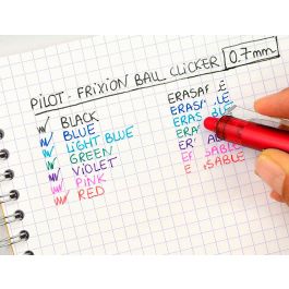 Boligrafo Pilot Frixion Clicker Borrable 0,7 mm Punta Media Rojo En Blister