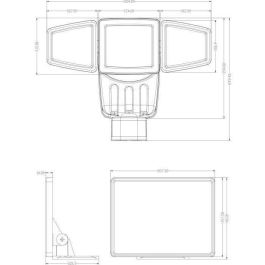 Foco solar de 3 cabezales GALIX G4442 - 1500 lúmenes - 182 LED SMD - Modo de funcionamiento automático o forzado