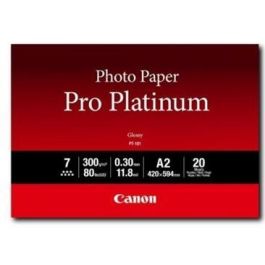 Canon Pro Platinum PT-101 Fotopapier, Alto Brillo, A2, 300 g/m², Blanco, 20 Hojas - Para Impresiones de Calidad Profesional Precio: 105.59000023. SKU: B1DTWZASSN