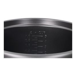 Edm Olla Arrocera 1L 400W Antiadherente con Tapa de Vidrio y Función Mantener Caliente